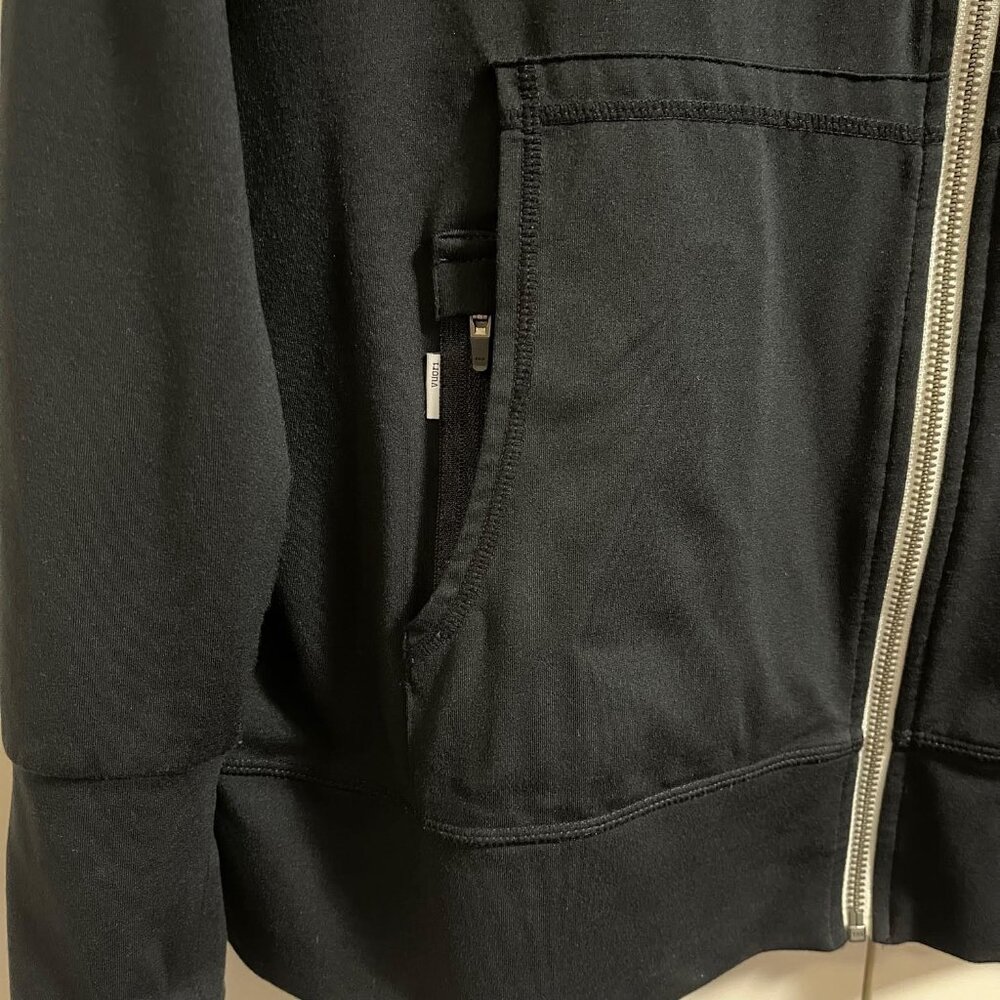 Vuori Womens Halo Performance Hoodie Size L Black Full Zip Dreamknit Gym - Picture 4 of 13